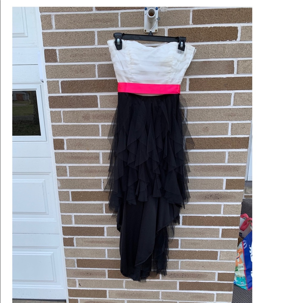 White and Black Dress